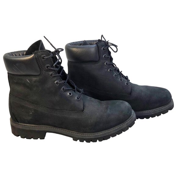 Timberland Premium 6-Inch Waterproof Primaloft Black Rugged Winter Work Boot 9.5 - Picture 1 of 10